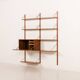 Poul Cadovius wall unit with a bureau and a desk shelf for Cado, 1960s