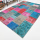 7x10 distressed multicolor vintage rug 303x213cm