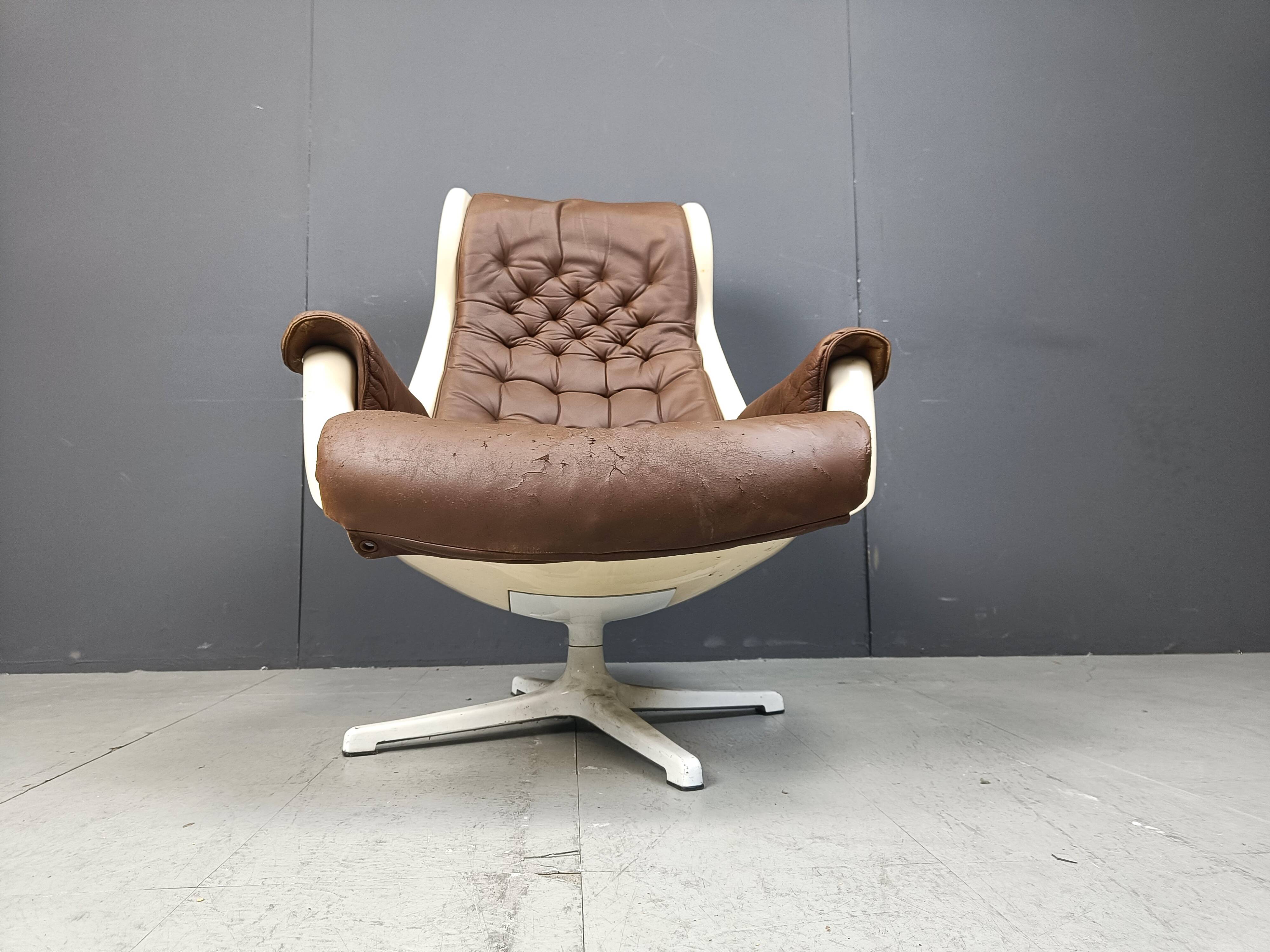 Mid-Century Space Age Galaxy Armchair by Alf Svensson for Dux, 1968