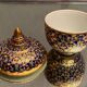 Sucrier bonbonnière pot couvert porcelaine Thaïlande