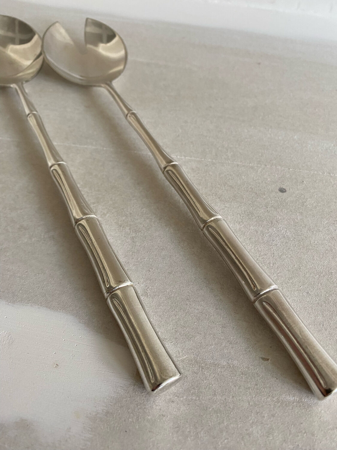 Cutlery vintage bamboo salad