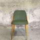 Chaise vintage vinyle vert