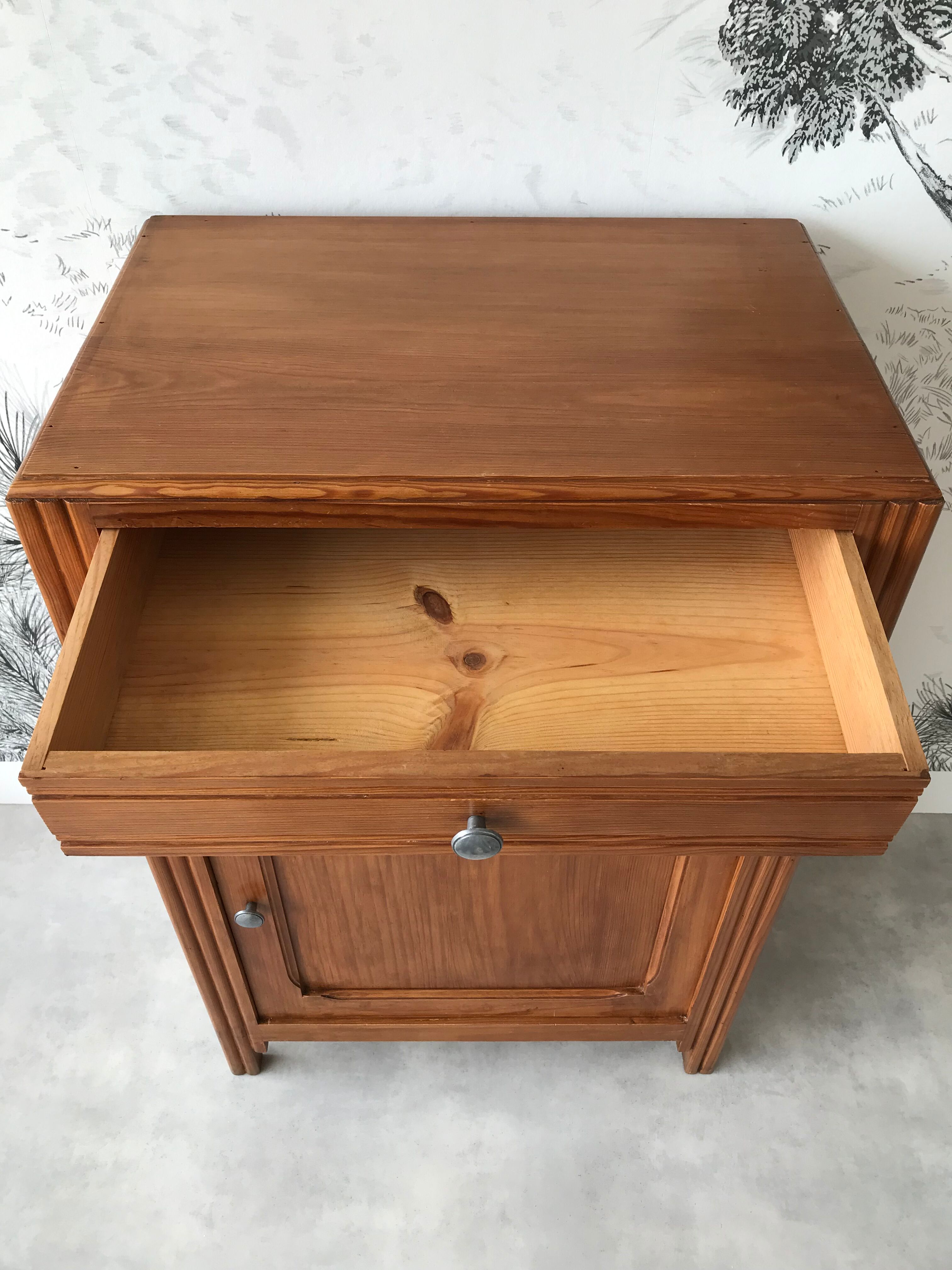 Solid wood sideboard 60's