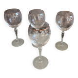 Verres a pieds en cristal