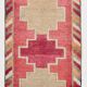 3x10 Orange & Red Turkish Vintage Runner Rug, 97x301Cm SK 22031