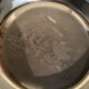 Baby plate silver metal spoon silver 30s