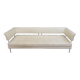 Poltrona Frau cream leather sofa by Luca Scacchetti Leather bench