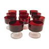 Luminarc red champagne cups