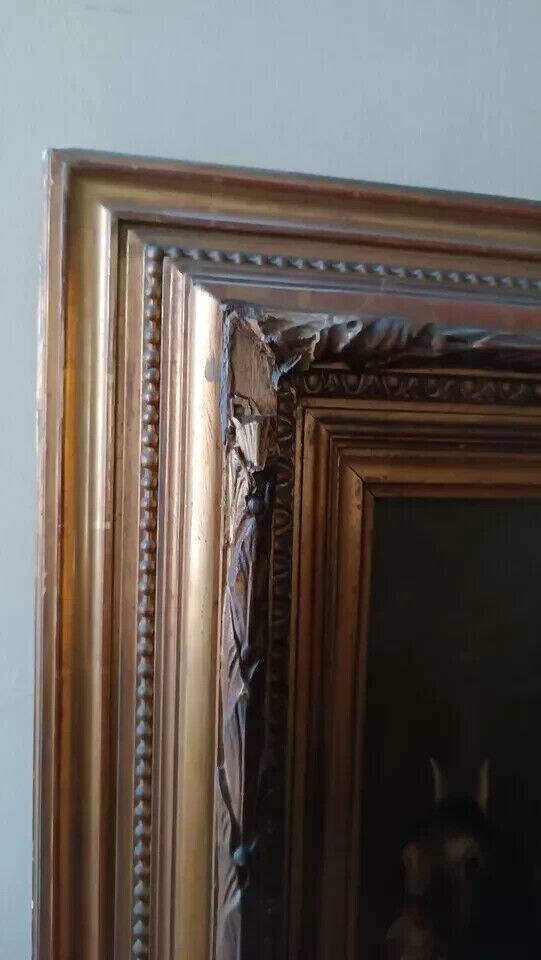 Oil painting on canvas portrait mid-19th century - German school