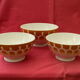 Lot de 3 bols vintage en faïence