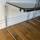 Vintage smoked glass side table