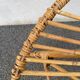 Fauteuil corbeille rotin