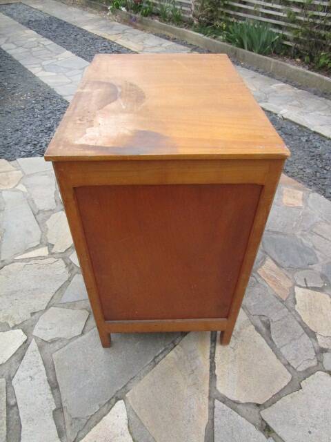 Small antique wooden work or storage cabinet.