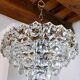 Lustre en cristal taillé à 4 niveaux Kinkeldey, Allemagne, 1970