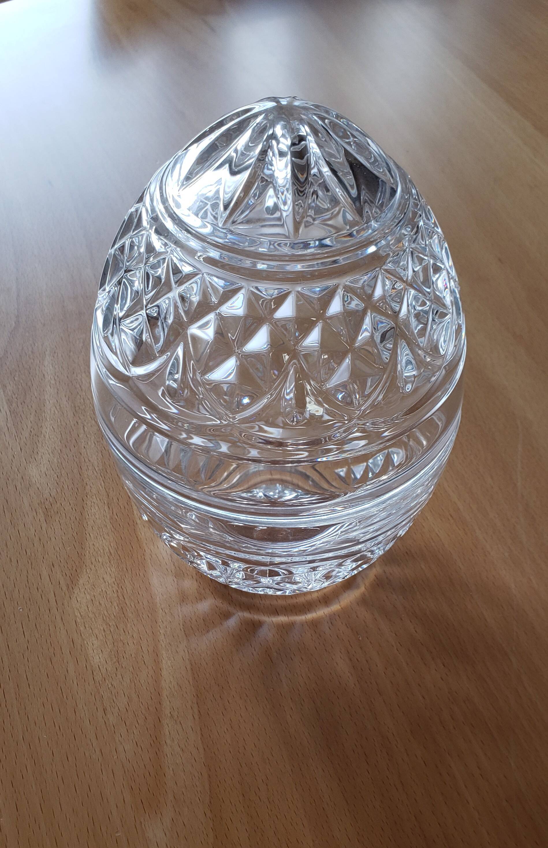 Crystal d'Arques candy dish egg