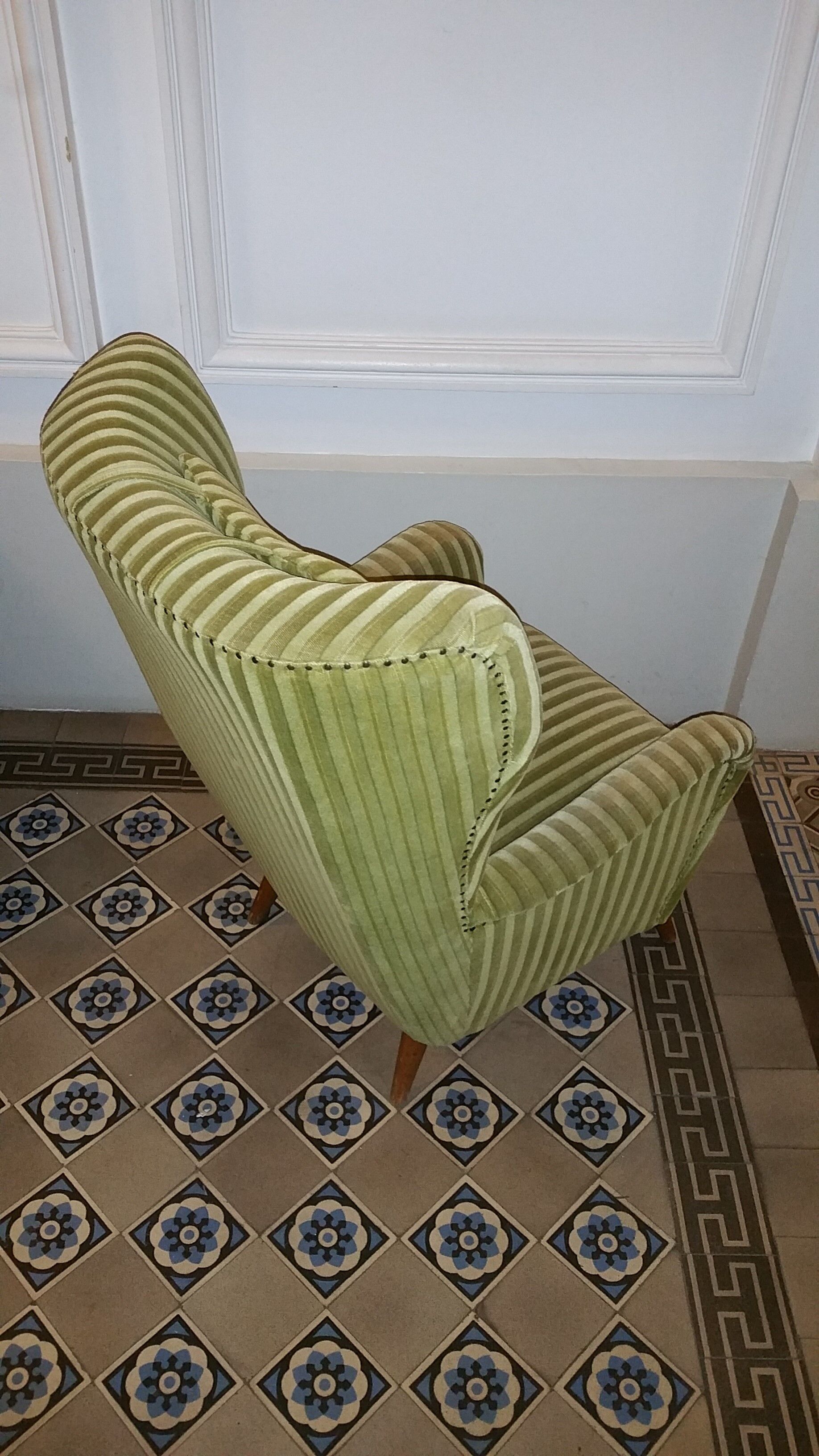 Chair Danish organic wingback chairs of the 50s/60s vintage