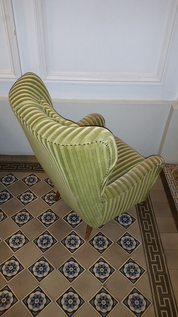 Fauteuil Danois organic wingback chairs des années 50/60 vintage