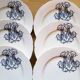 6 Longwy dinner plates (25cm)