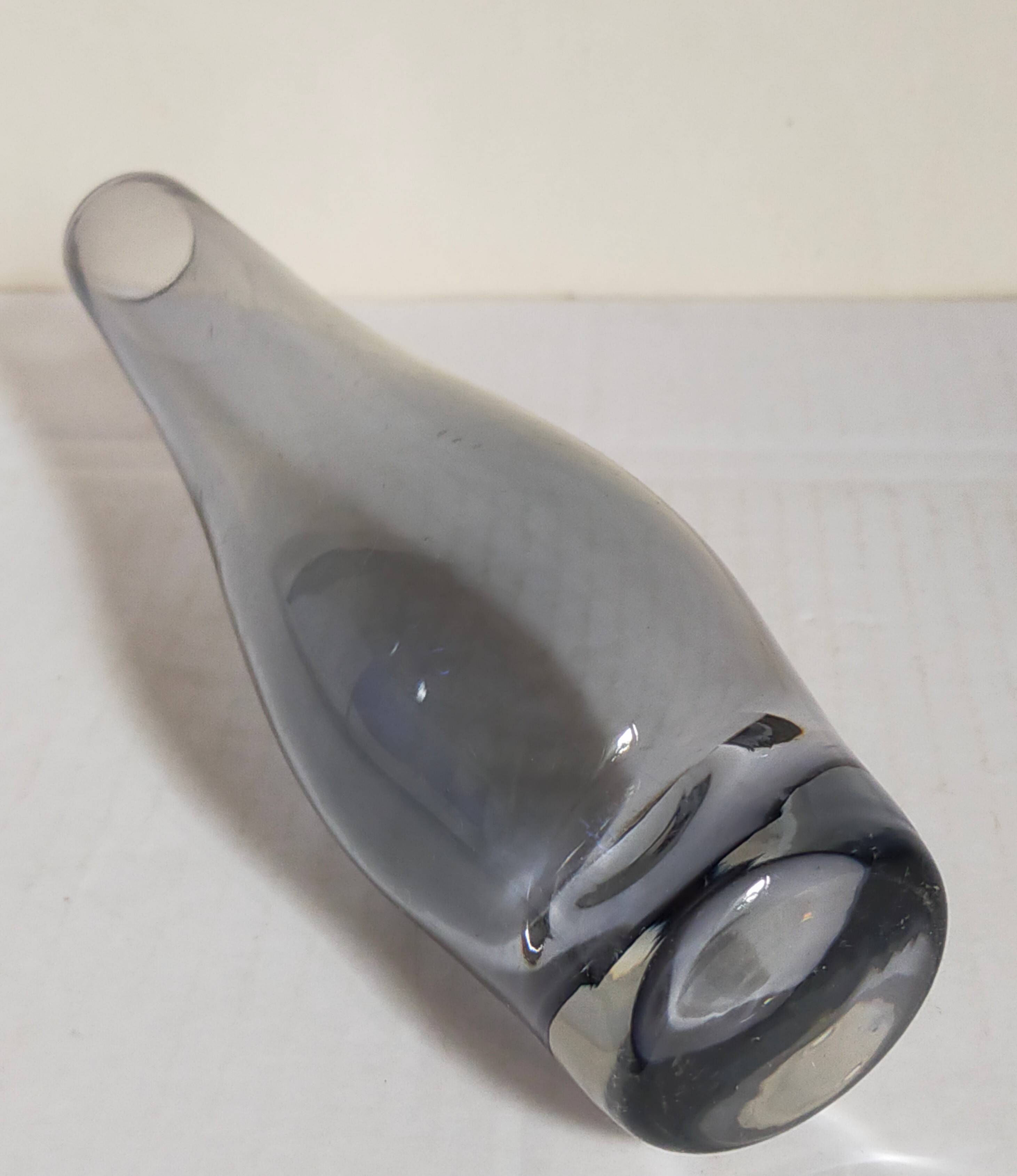 Duo of vintage glassblower soliflores