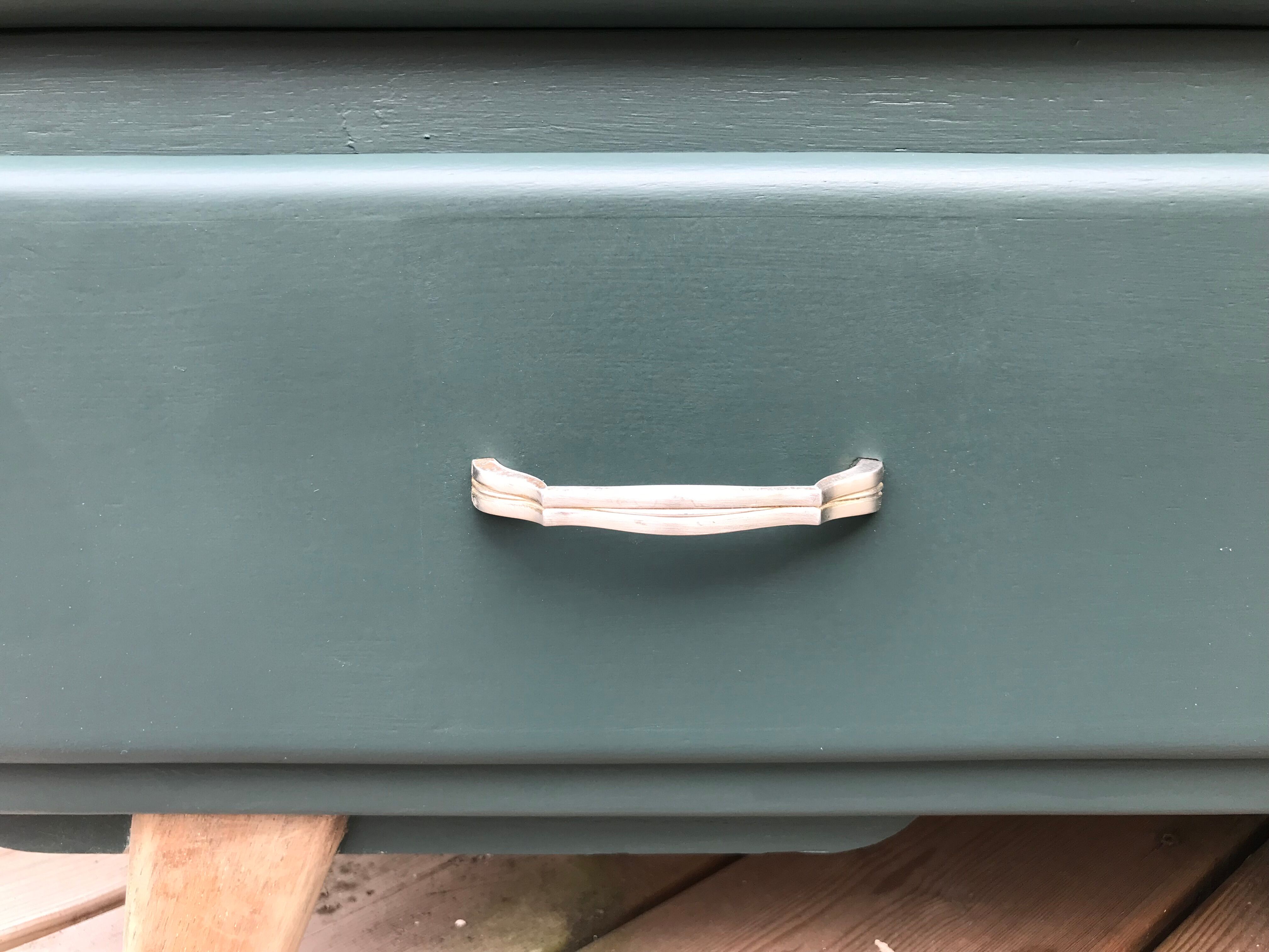 Dark green vintage dresser