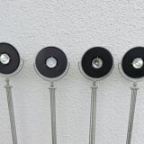 Set of 4 Artemide "mikado" pendant lights, FA Porsche design, 80s