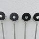 Serie de 4 suspensions Artemide "mikado" design F.A. Porsche années 80