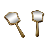 Lot of 2 hand-facing mirror