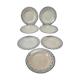 Set of 7 antique deep plates from Creil and Montereau, La Vallières service, 23 cm