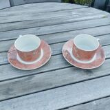2 cups with Villeroy & Boch saucers, siena model.