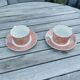 2 cups with Villeroy & Boch saucers, siena model.