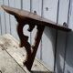 Carved wooden console shelf