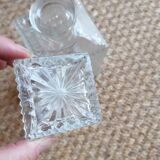 Old glass whisky decanter