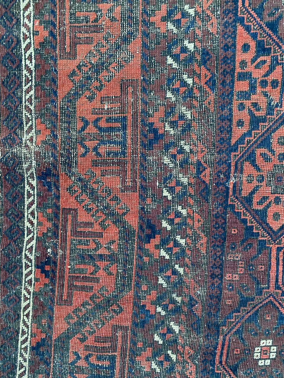 Old carpet Afghan Belutch 122x220 cm