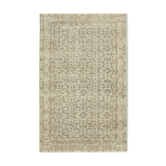 Tapis beige oriental rustique fait à la main 194 cm x 313 cm