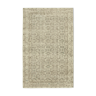 Tapis beige oriental rustique fait à la main 194 cm x 313 cm
