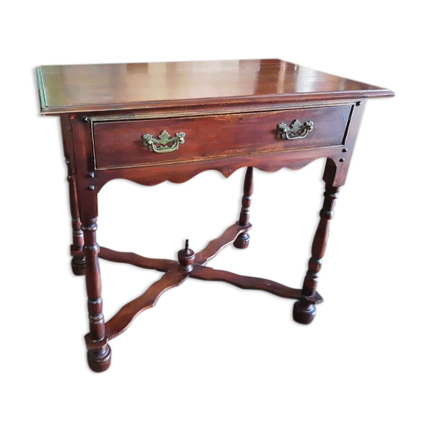 mahogany desk table, copy of Louis XIV style of the twentieth century