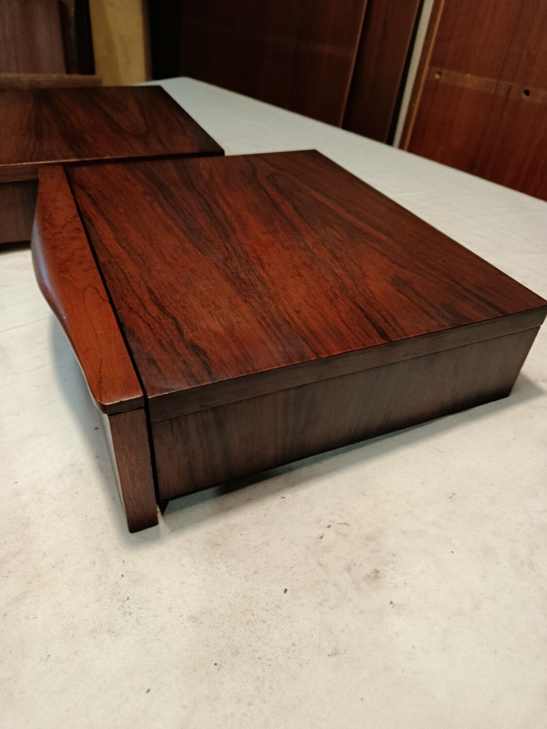 Scandinavian suspended nightstands rosewood