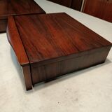Scandinavian suspended nightstands rosewood