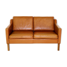 Leather sofa, 2 seats, Denmark, 1960