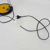Lampe articulée en métal jaune Aluminor, années 70