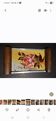 Art Deco plateau painting on glass and wood