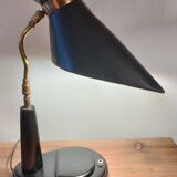 Leather-wrapped Lancel lamp