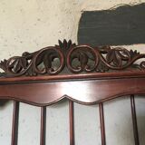 Carved wooden wall shelf for collection or other.