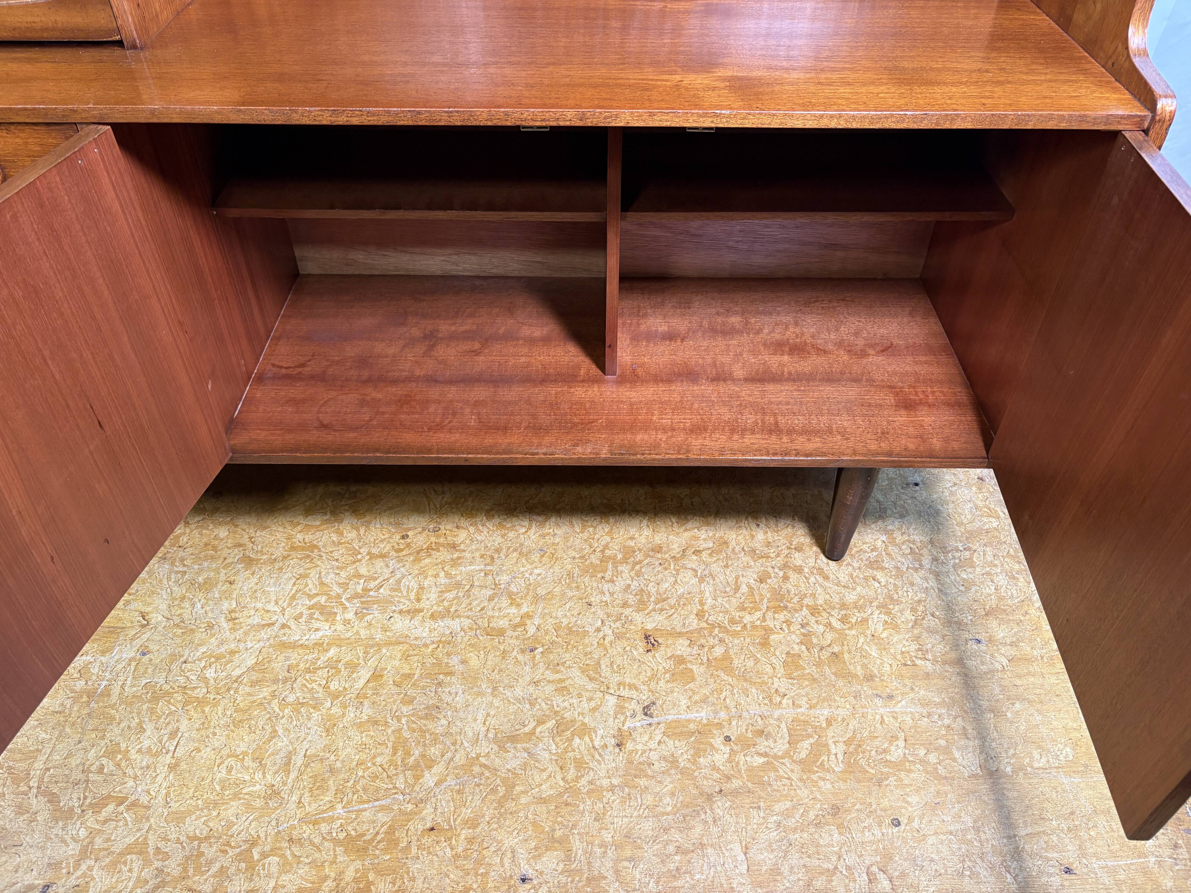 Mid-Century Retro Vintage Stonehill Stateroom Teak Highboard  1960 Danish D