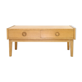 Small Scandinavian row in light wood from the 70s.