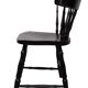 set of 6 Black Oak Windsor style Spindle-back dining chairs. Holland