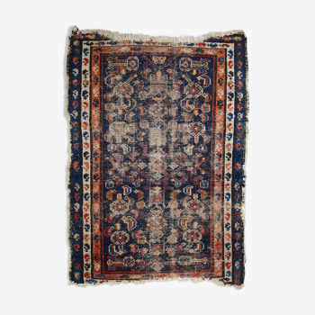 Ancient Persian carpet Malayer handmade 70cm x 93cm 1900s, 1C811