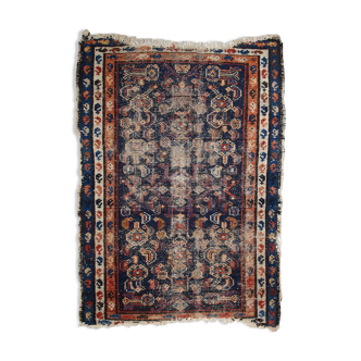 Ancient Persian carpet Malayer handmade 70cm x 93cm 1900s, 1C811