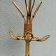 Italian Bamboo & Rattan Coat Stand — Vintage, 1970s