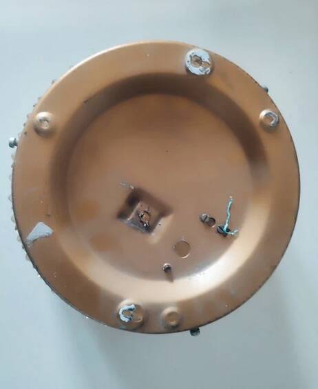 Round ceiling light in the shape of a sun, 1950s glass, vintage.